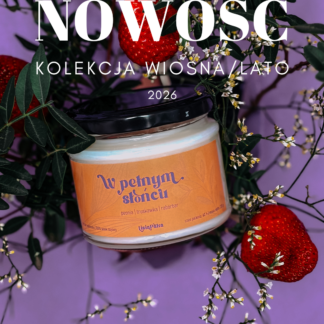 Świeca sojowa W pełnym słońcu