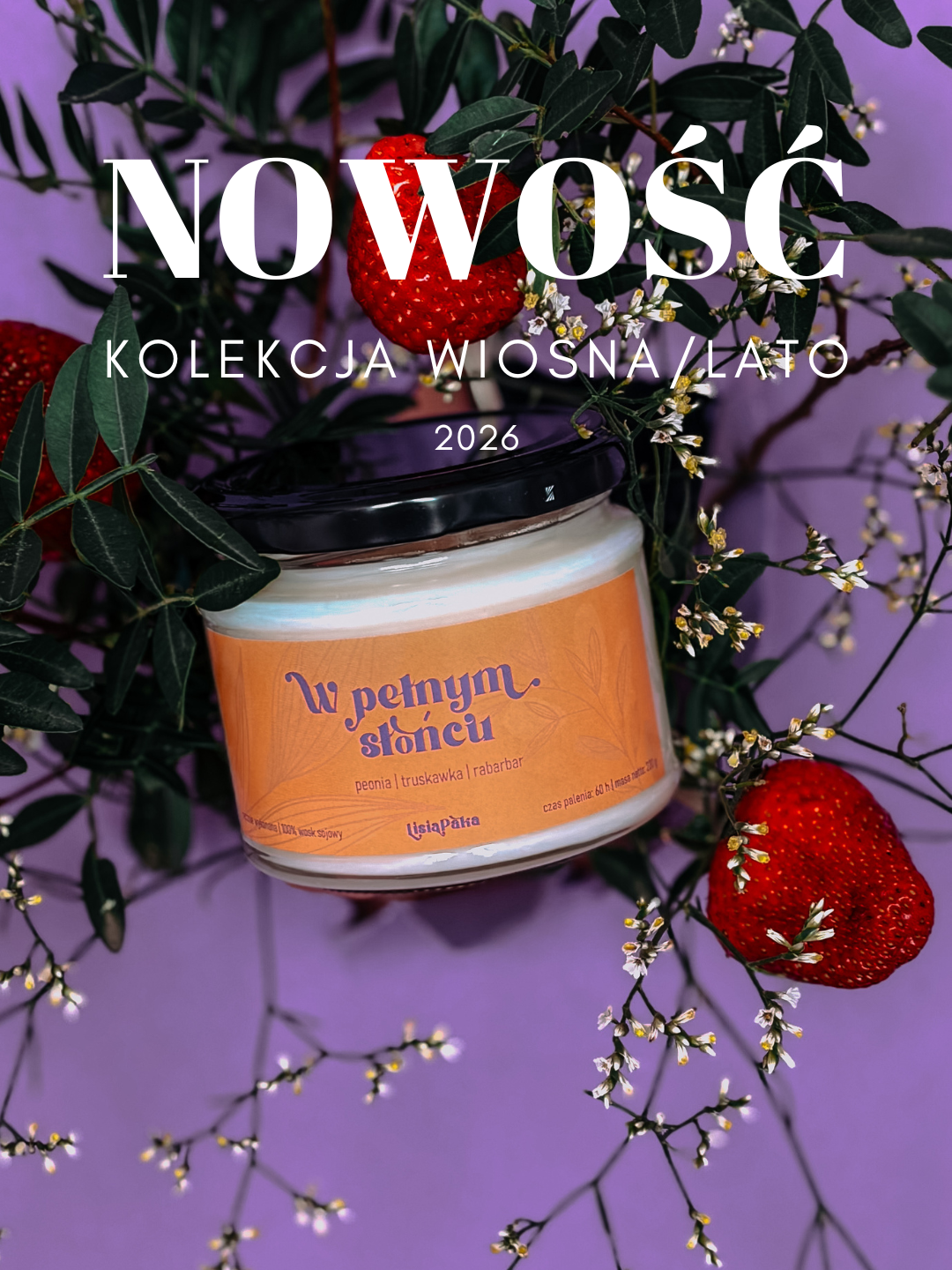 Świeca sojowa W pełnym słońcu