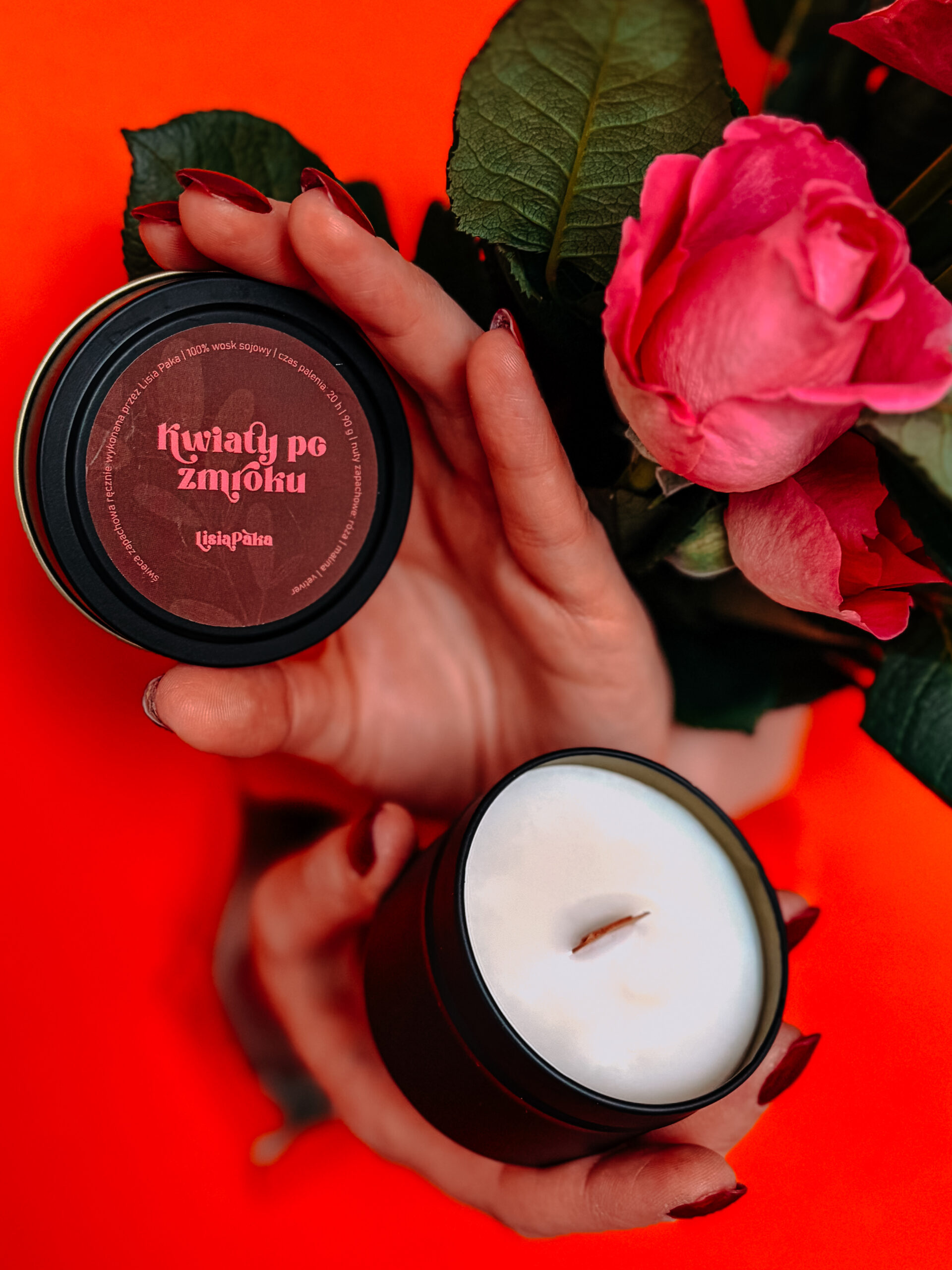 Świeca sojowa Kwiaty po zmroku - obrazek 3